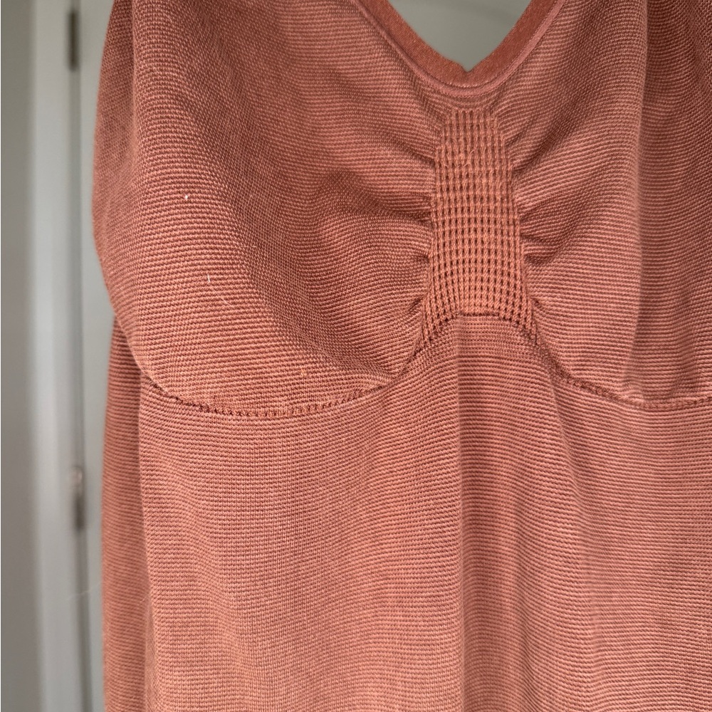 Yitty by Lizzo Ribbed Shapewear Slip Dress Bodycon – Brown – Size L